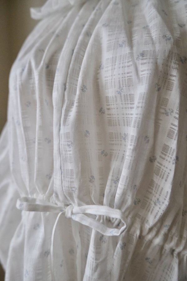 画像4: DECO depuis 1985  MINI FLOWER GARZE  SHIRTS SKY (4)