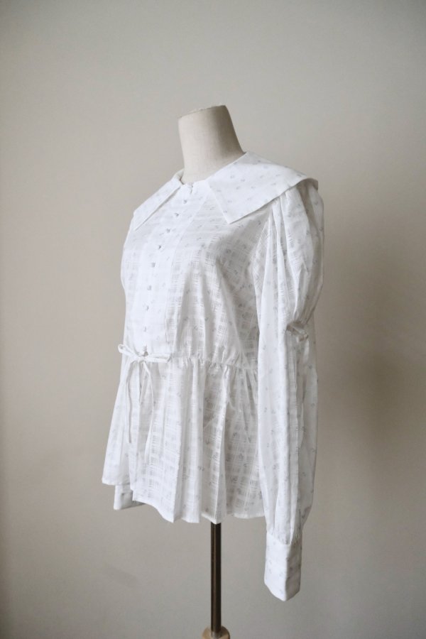 画像2: DECO depuis 1985  MINI FLOWER GARZE CLASSIC SHIRTS SKY (2)