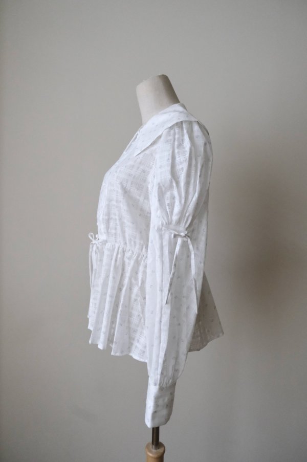 画像3: DECO depuis 1985  MINI FLOWER GARZE CLASSIC SHIRTS SKY (3)