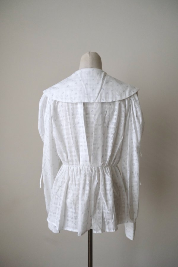 画像4: DECO depuis 1985  MINI FLOWER GARZE CLASSIC SHIRTS SKY (4)