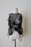 画像1: RIV NOBUHIKO (リブ ノブヒコ）ANSON FLOWER TOP black (1)