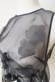 画像6: RIV NOBUHIKO (リブ ノブヒコ）ANSON FLOWER TOP black (6)