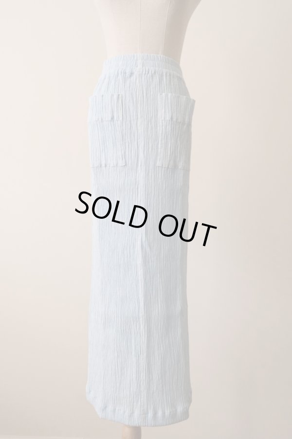 画像2: kéngo (ケンゴ) cotton banana yoryu long skirt　sora (2)