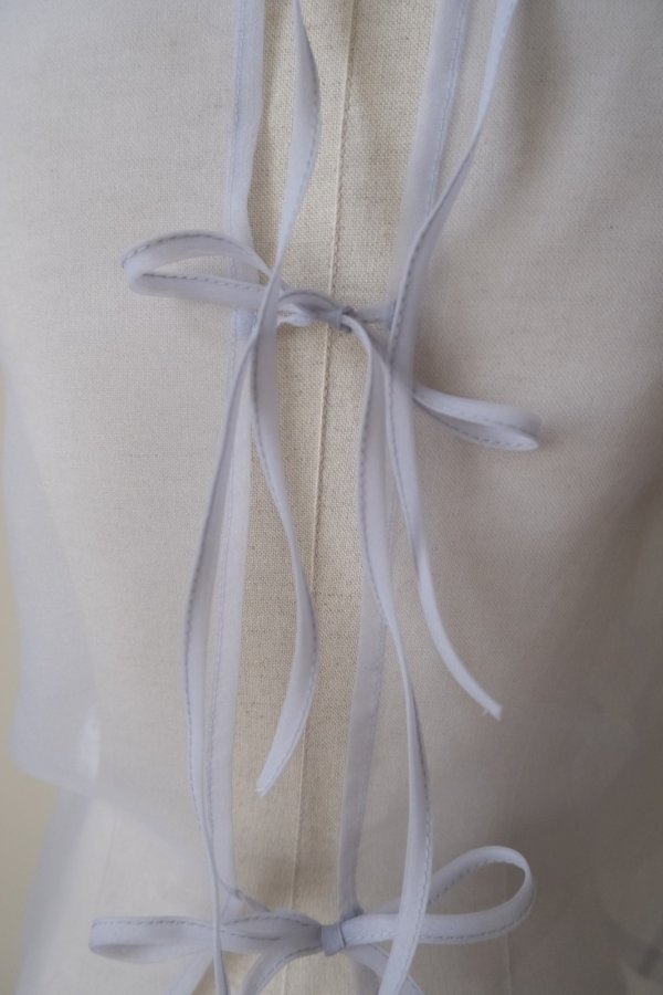 画像5: RIV NOBUHIKO (リブ ノブヒコ）ANSON FLOWER TOP light blue (5)