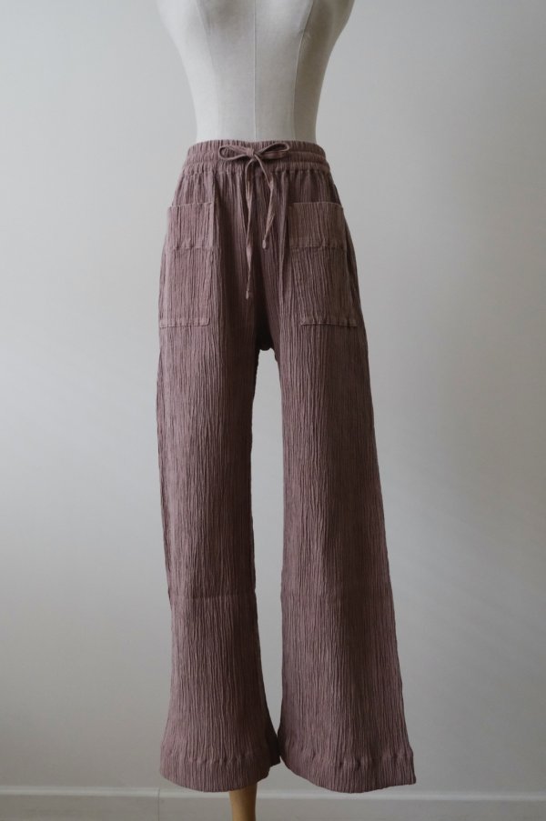 画像5: kéngo (ケンゴ) cotton banana yoryu loose pants　tsuchi (5)
