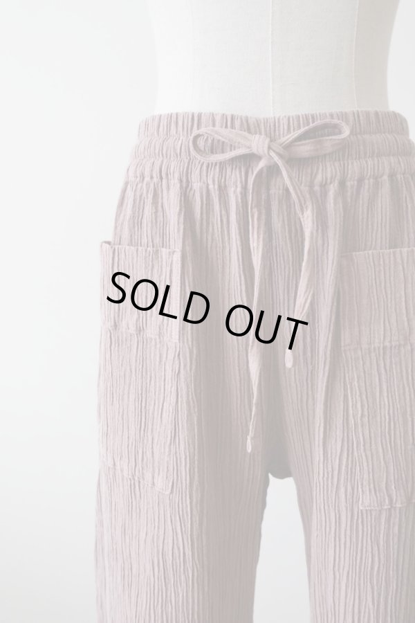 画像4: kéngo (ケンゴ) cotton banana yoryu loose pants　tsuchi (4)