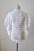 画像3: DECO depuis DECO depuis 1985 LACE UNEUNE TOPS 　white (3)