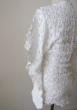 画像4: DECO depuis DECO depuis 1985 LACE UNEUNE TOPS 　white (4)