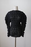 画像1: DECO depuis DECO depuis 1985 LACE UNEUNE TOPS black (1)