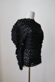 画像2: DECO depuis DECO depuis 1985 LACE UNEUNE TOPS black (2)