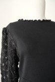 画像4: DECO depuis DECO depuis 1985 LACE RIB TOPS  black (4)