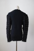 画像3: DECO depuis DECO depuis 1985 LACE RIB TOPS  black (3)
