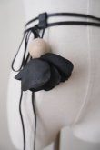 画像2: DECO depuis 1985 FLOWER BELT black (2)