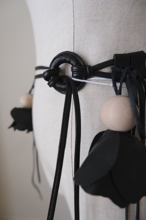 画像3: DECO depuis 1985 FLOWER BELT black (3)