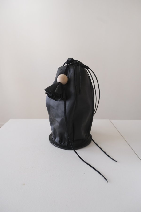 画像1: DECO depuis 1985 FLOWER TOP BAG black (1)