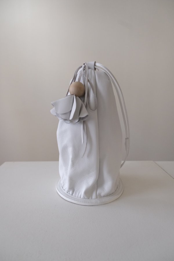 画像1: DECO depuis 1985 FLOWER TOP BAG white (1)