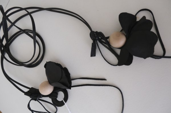 画像7: DECO depuis 1985 FLOWER BELT black (7)