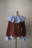 画像3: NON TOKYO OVER COLLAR L/S TOP brown (3)
