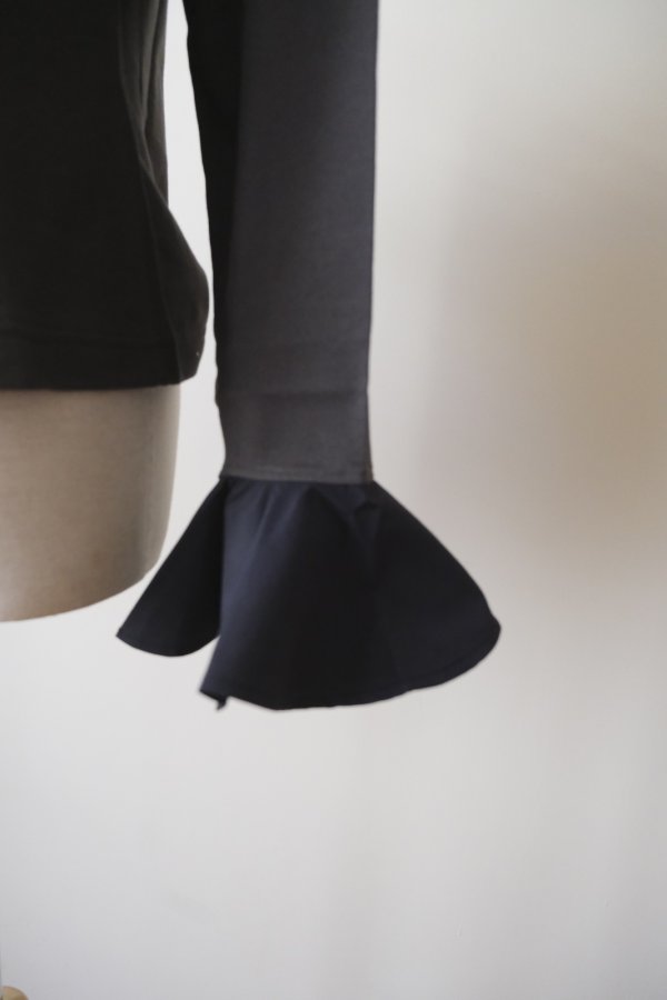 画像4: NON TOKYO OVER COLLAR L/S TOP grary (4)