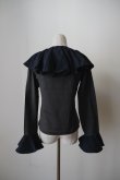画像3: NON TOKYO OVER COLLAR L/S TOP grary (3)