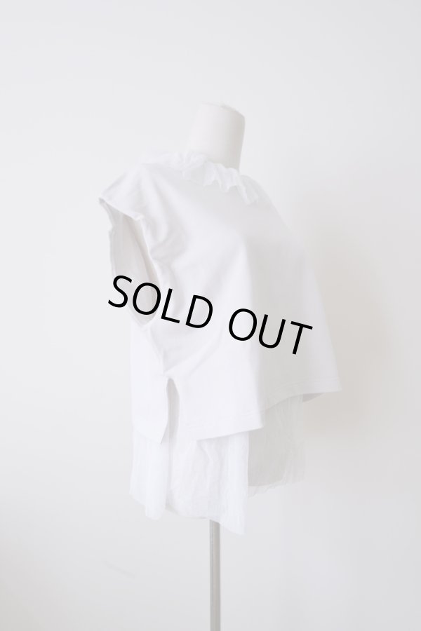 画像2: YuumiAria(ユウミアリア)TULLE T-SHIRT LIGHT GRAY (2)