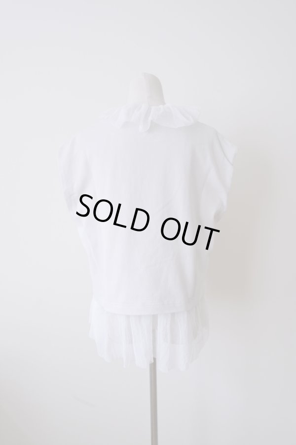 画像3: YuumiAria(ユウミアリア)TULLE T-SHIRT LIGHT GRAY (3)