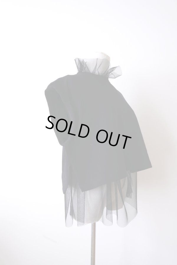 画像2: YuumiAria（ユウミアリア）TULLE T-SHIRT black (2)