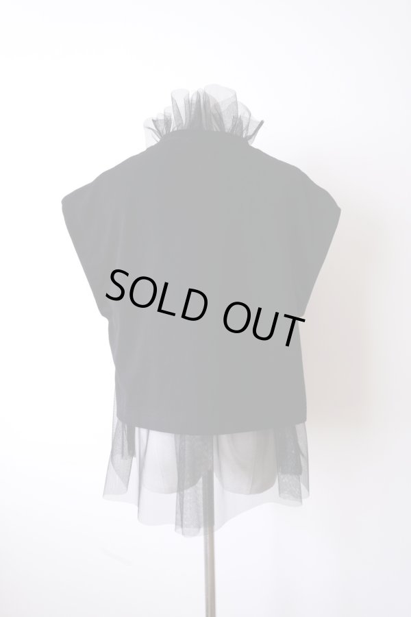 画像3: YuumiAria（ユウミアリア）TULLE T-SHIRT black (3)