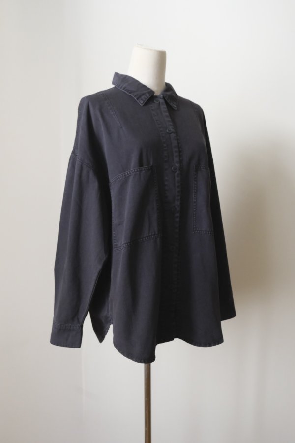 画像2: KLOKE IRIS DENIM SHIRT BLACK FADE (2)