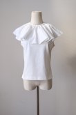 画像1: NON TOKYO OVER COLLAR TANKTOP white (1)