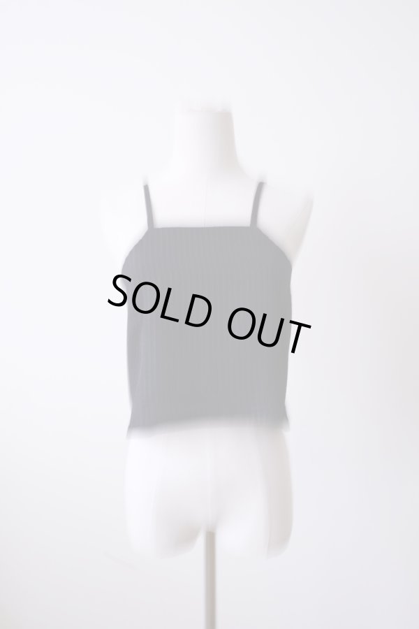 画像2: YuumiAria（ユウミアリア）SHEER CAMISOLE black (2)