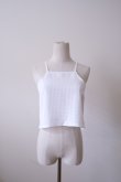 画像1: YuumiAria（ユウミアリア）SHEER CAMISOLE white (1)