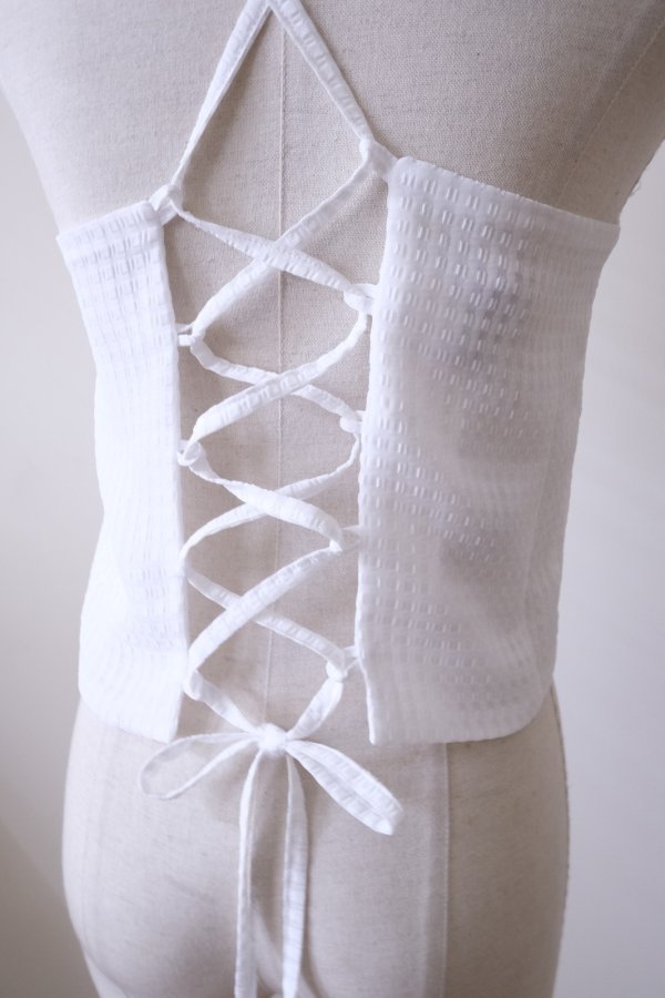 画像5: YuumiAria（ユウミアリア）SHEER CAMISOLE white (5)