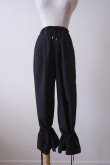 画像1: NON TOKYO RIBBON EASY PANTS  black (1)