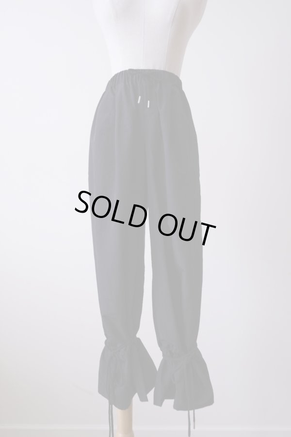 画像1: NON TOKYO RIBBON EASY PANTS  black (1)