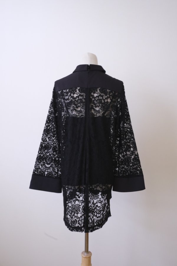 画像3: LOKITHO (ロキト）LACE L/S SHIRTS black (3)