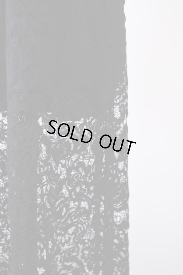 画像2: LOKITHO (ロキト）LACE WIDE PANTS　black (2)