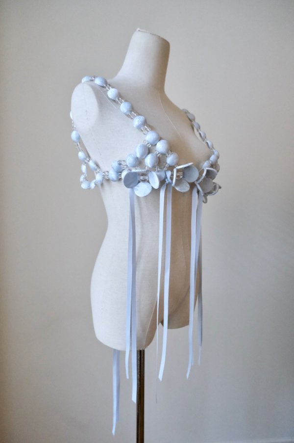 画像5: RIV NOBUHIKO (リブ ノブヒコ）ANSON BEAD BRA LIGHT BLUE (5)