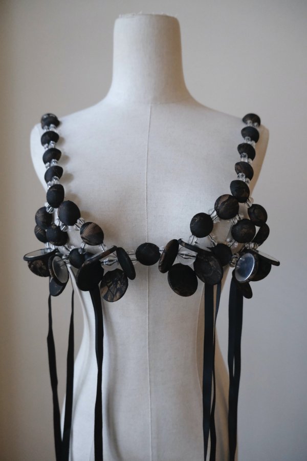 画像1: RIV NOBUHIKO (リブ ノブヒコ）ANSON BEAD BRA orange (1)
