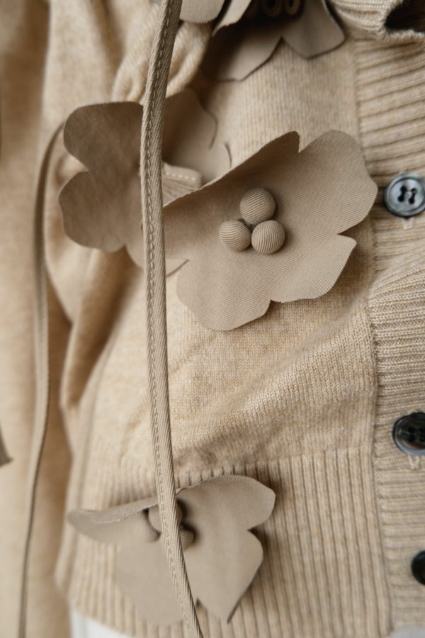 画像5: RIV NOBUHIKO (リブ ノブヒコ）EDIS FLOWER CARDIGAN　beige (5)