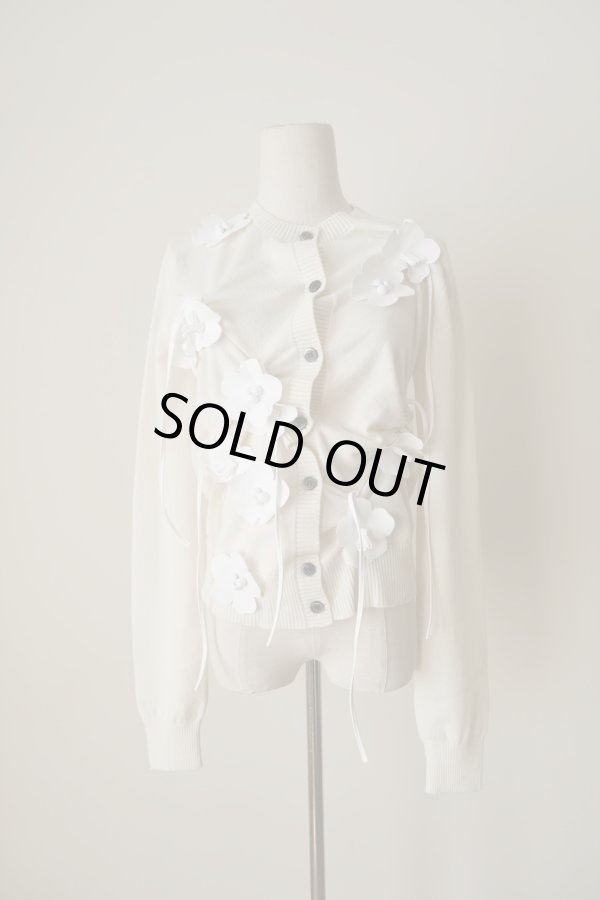 画像1: RIV NOBUHIKO (リブ ノブヒコ）EDIS FLOWER CARDIGAN white (1)