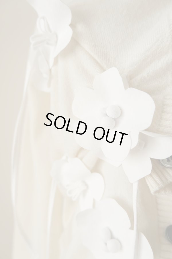 画像6: RIV NOBUHIKO (リブ ノブヒコ）EDIS FLOWER CARDIGAN white (6)