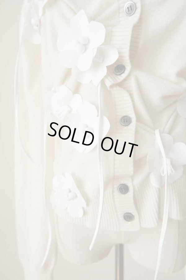 画像7: RIV NOBUHIKO (リブ ノブヒコ）EDIS FLOWER CARDIGAN white (7)