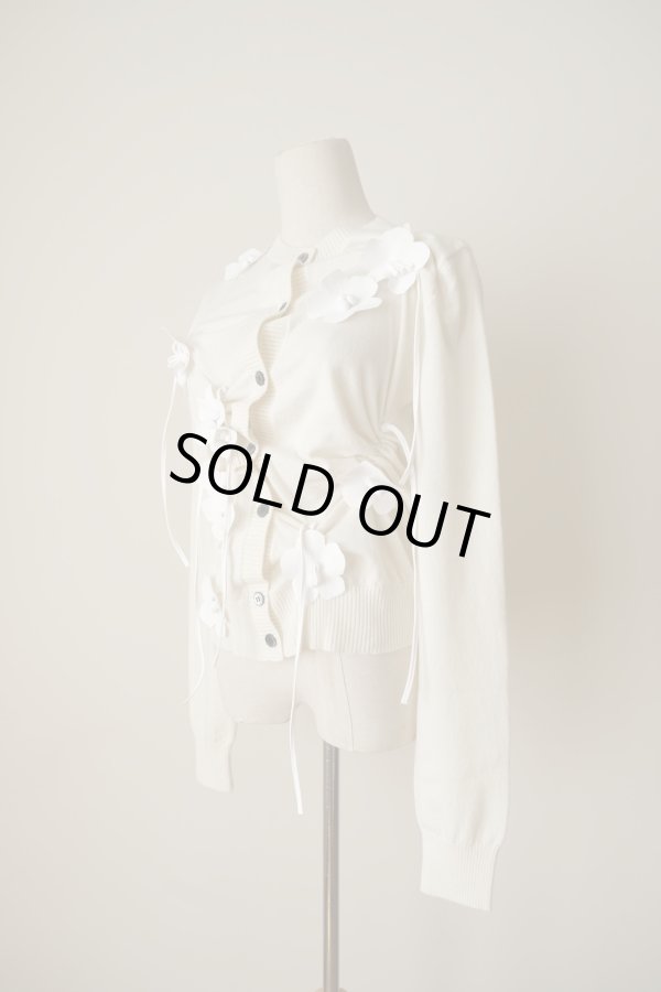 画像2: RIV NOBUHIKO (リブ ノブヒコ）EDIS FLOWER CARDIGAN white (2)