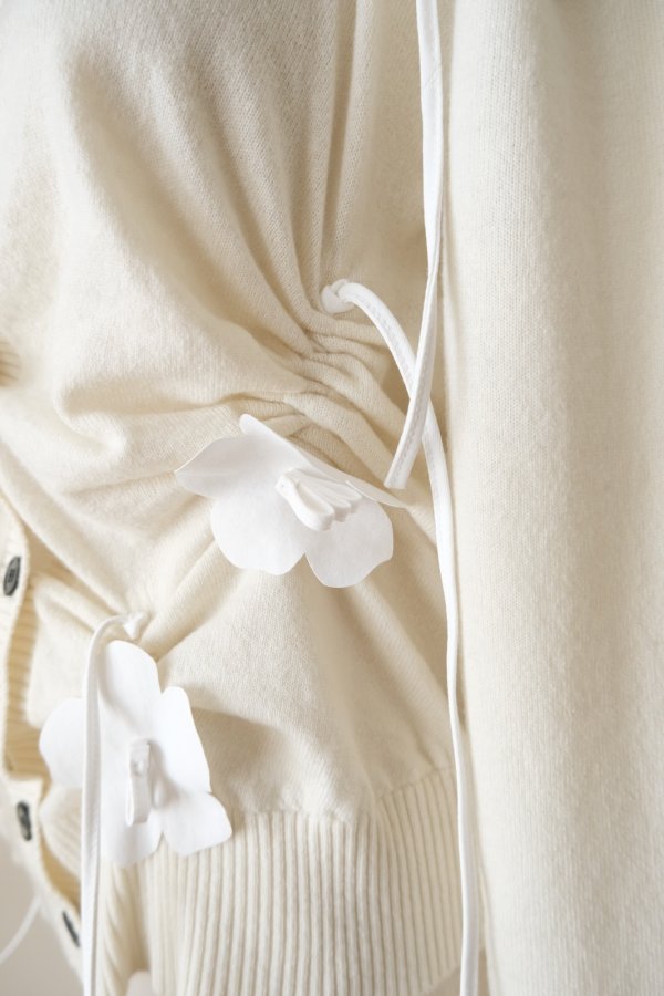 画像8: RIV NOBUHIKO (リブ ノブヒコ）EDIS FLOWER CARDIGAN white (8)