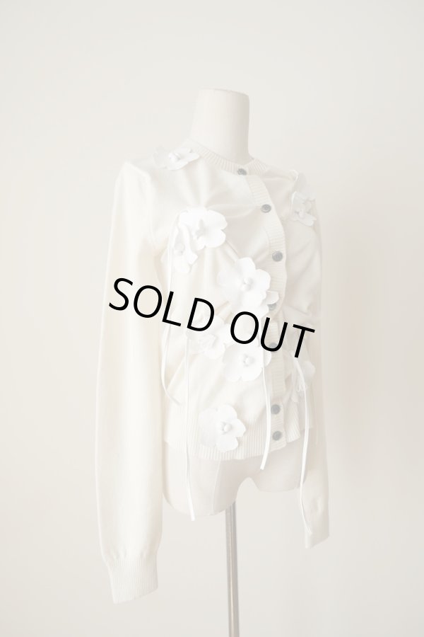 画像3: RIV NOBUHIKO (リブ ノブヒコ）EDIS FLOWER CARDIGAN white (3)