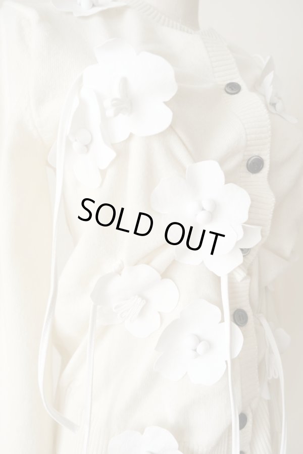 画像4: RIV NOBUHIKO (リブ ノブヒコ）EDIS FLOWER CARDIGAN white (4)