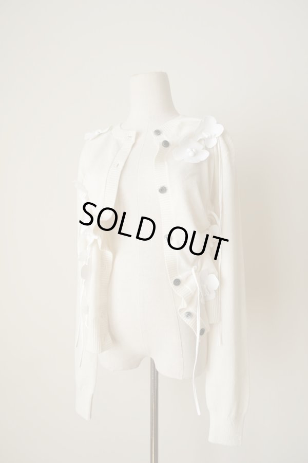 画像9: RIV NOBUHIKO (リブ ノブヒコ）EDIS FLOWER CARDIGAN white (9)