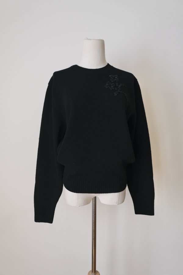 画像1: RIV NOBUHIKO (リブ ノブヒコ）OSPRINGE KNIT JUMPER light black (1)
