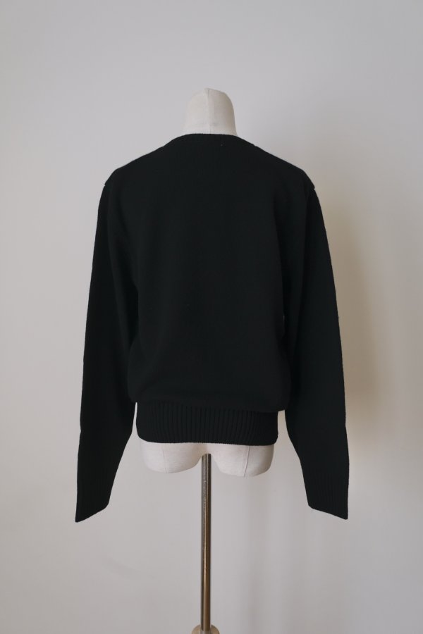画像4: RIV NOBUHIKO (リブ ノブヒコ）OSPRINGE KNIT JUMPER light black (4)